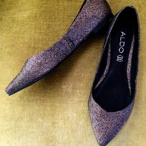 Aldo W 6.5 galaxy gitter pointed flats